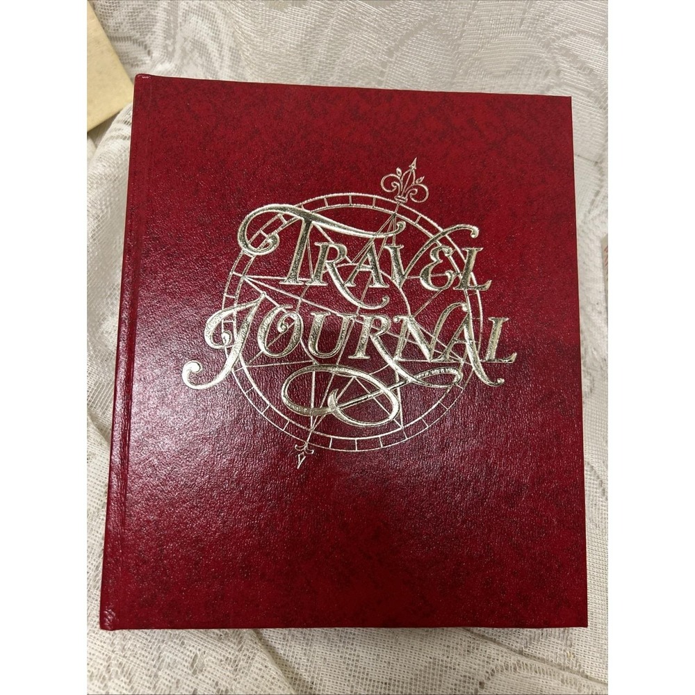 Hallmark Travel Journal Red with Gold lettering‎ Vintage 1975 Hardcover